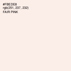 #FBEDE8 - Fair Pink Color Image